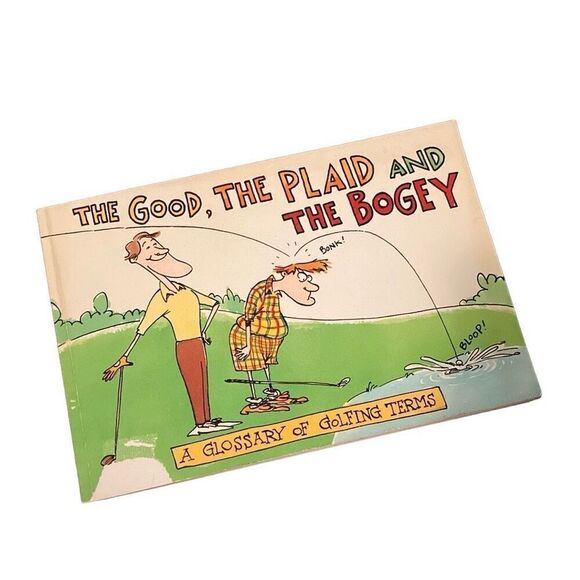 Vtg 90s Shoebox Greetings Illustrated Fun Graphic Humor Golf Terms Book Glossary - Picture 1 of 4